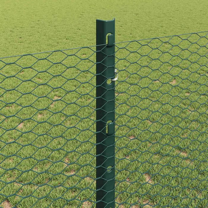 Gard cu Stâlp Verde 1,2 x 100 m Oțel și PVC - WALTI WALTI