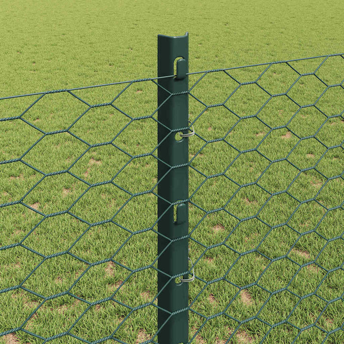 Gard cu Stâlp Verde 1,2 x 100 m Oțel și PVC - WALTI WALTI