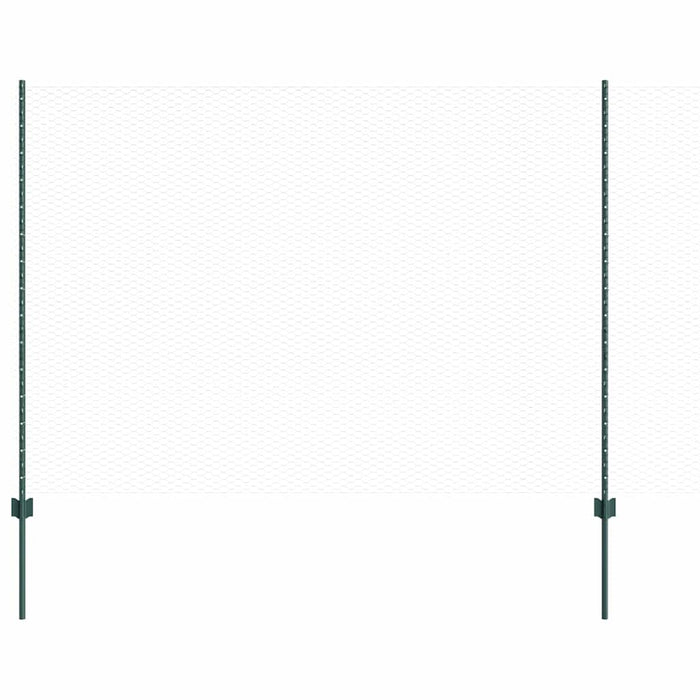 Gard cu Stâlp Verde 1,6 x 100 m Oțel și PVC - WALTI WALTI