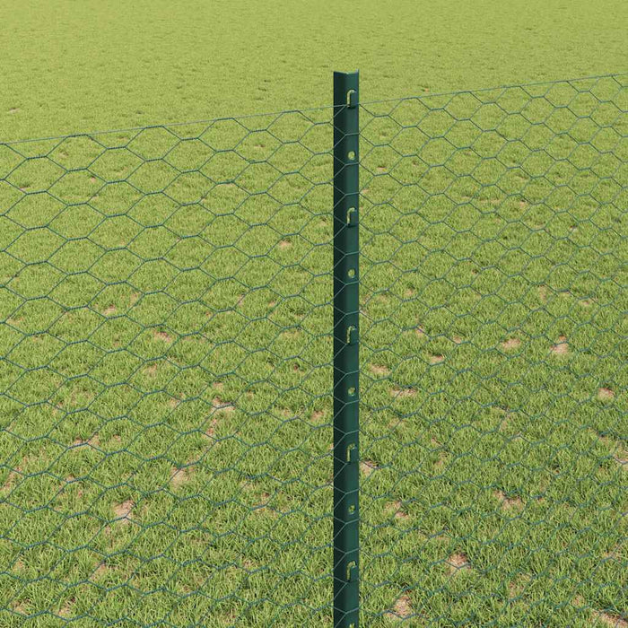 Gard cu Stâlp Verde 1,6 x 100 m Oțel și PVC - WALTI WALTI
