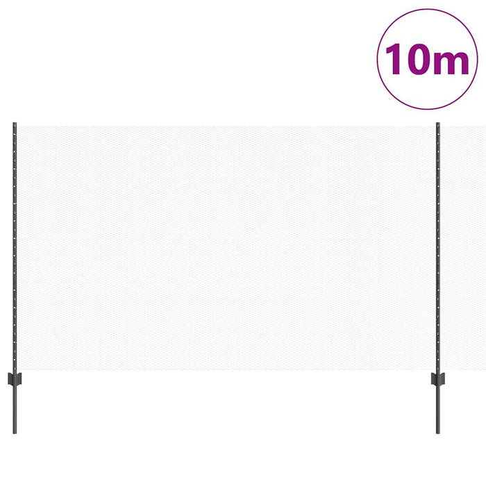 Gard cu Stâlp Gri 1,4 x 10 m Oțel și PVC - WALTI WALTI