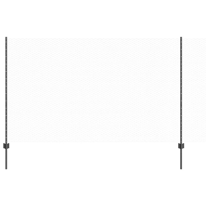 Gard cu Stâlp Gri 1,4 x 50 m Oțel și PVC - WALTI WALTI