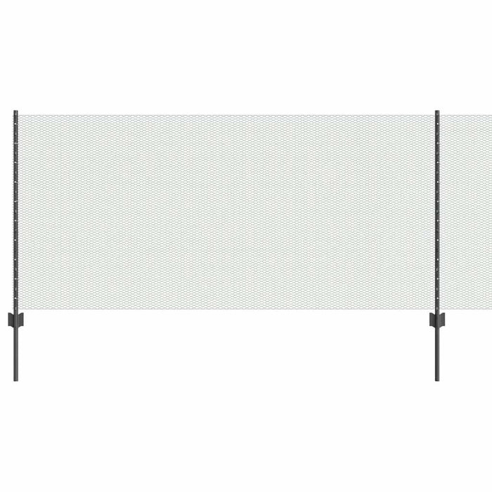 Gard cu Stâlp Gri 1 x 100 m Oțel și PVC - WALTI WALTI