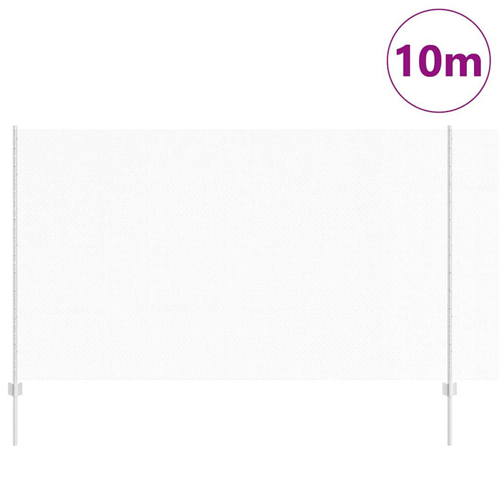 Gard cu Stâlp Argintiu 1,4 x 10 m Oțel - WALTI WALTI