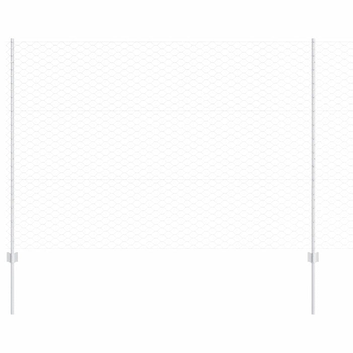 Gard cu Stâlp Argintiu 1,5 x 10 m Oțel - WALTI WALTI