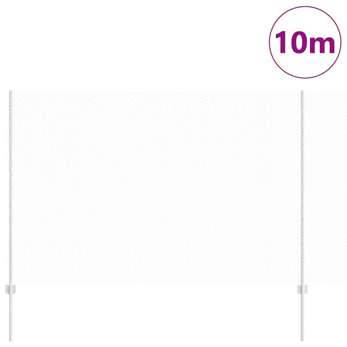 Gard cu Stâlp Argintiu 1,6 x 10 m Oțel - WALTI WALTI