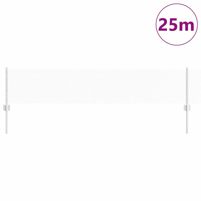 Gard cu Stâlp Argintiu 0,4 x 25 m Oțel - WALTI WALTI