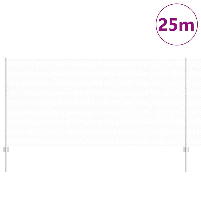 Gard cu Stâlp Argintiu 1,2 x 25 m Oțel - WALTI WALTI