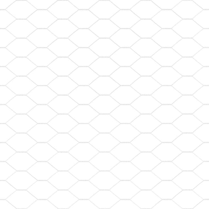 Gard hexagonal cu stâlp 100 x 0,8 m Oțel Galvanizat Argintiu WALTI