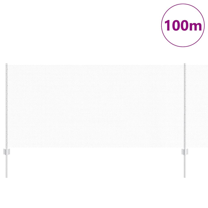 Gard cu Stâlp Argintiu 1 x 100 m Oțel - WALTI WALTI
