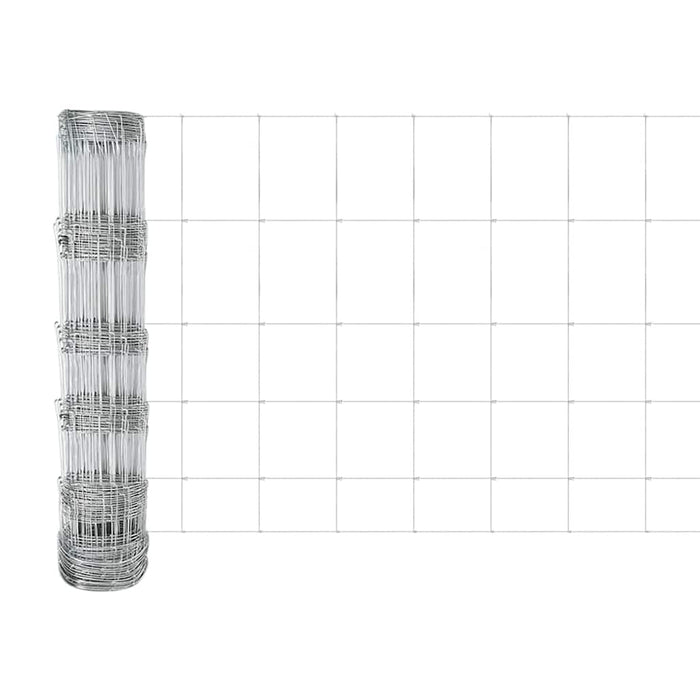 Gard cu Stâlp Argintiu 0,8 x 25 m Oțel - WALTI WALTI