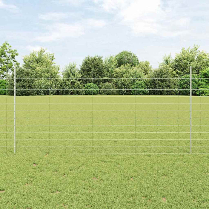 Gard cu Stâlp Argintiu 1,2 x 25 m Oțel - WALTI WALTI