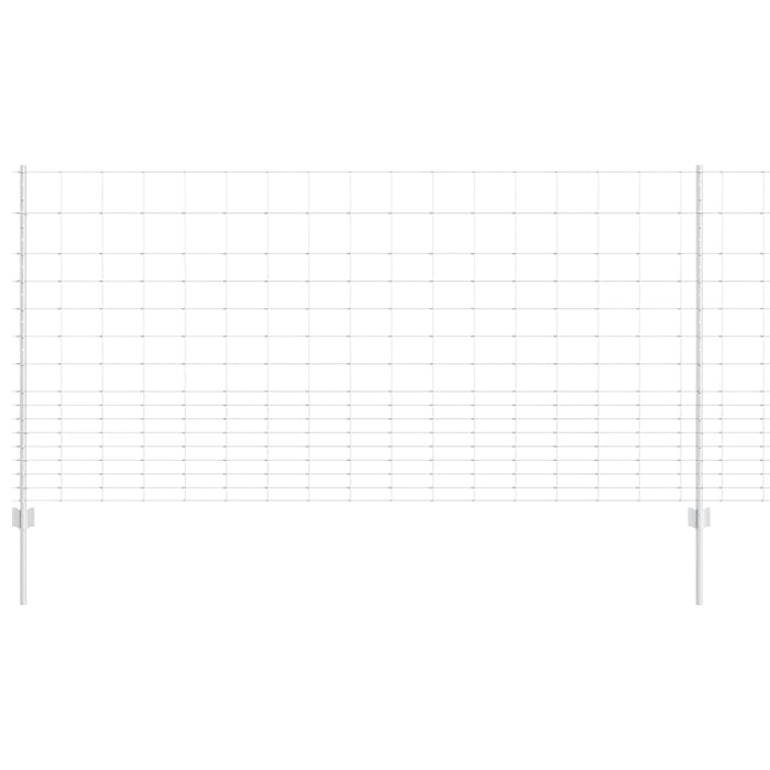 Gard cu Stâlp Argintiu 1,2 x 25 m Oțel - WALTI WALTI