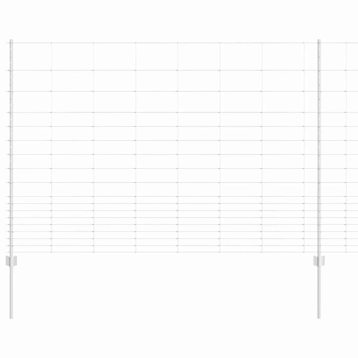 Gard cu Stâlp Argintiu 1,5 x 25 m Oțel - WALTI WALTI