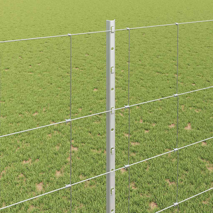 Gard cu Stâlp Argintiu 1,6 x 25 m Oțel - WALTI WALTI