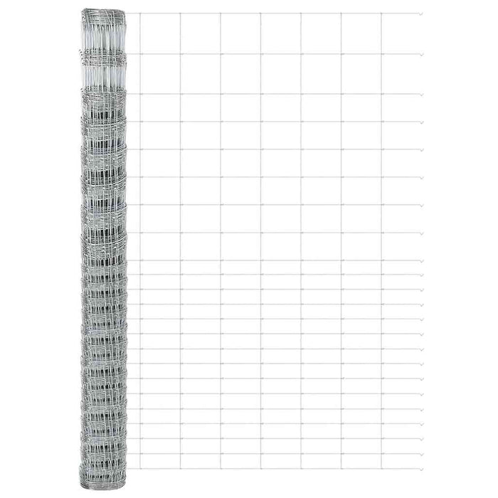 Gard cu Stâlp Argintiu 1,6 x 25 m Oțel - WALTI WALTI
