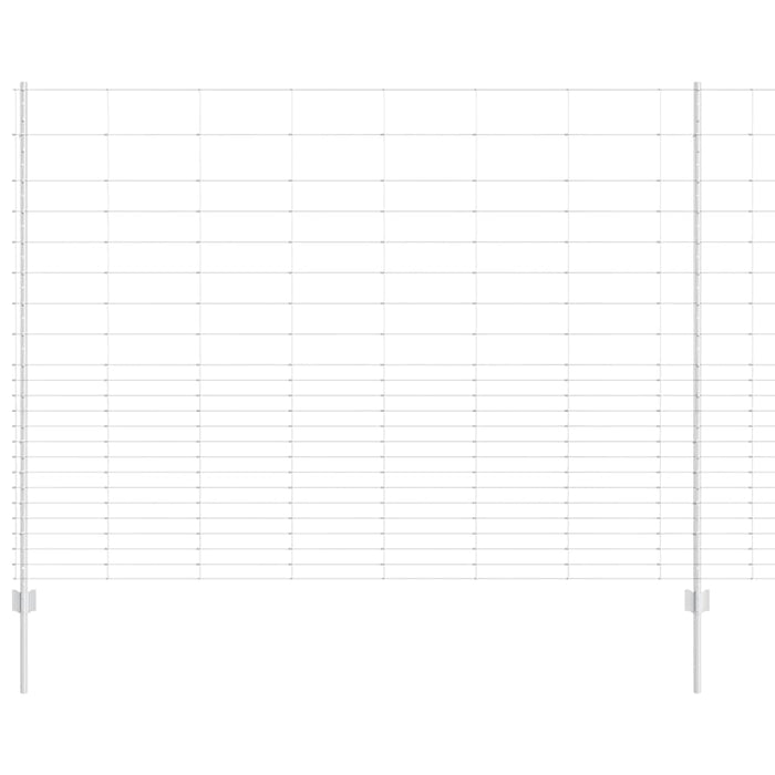 Gard cu Stâlp Argintiu 1,6 x 25 m Oțel - WALTI WALTI
