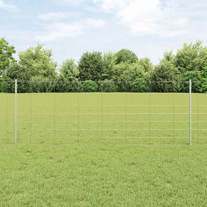Gard cu Stâlp Argintiu 0,8 x 50 m Oțel - WALTI WALTI