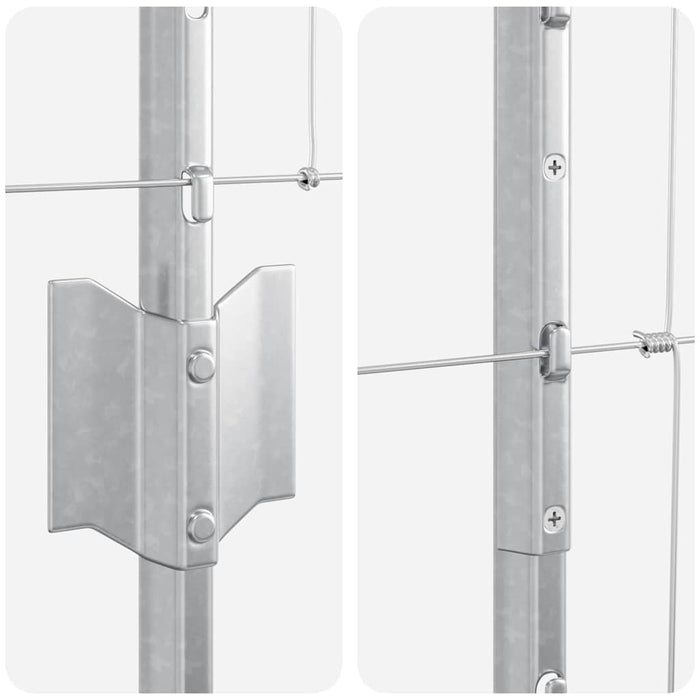 22 piese Poste de Îngrădire U-Channel 140 cm Oțel Galvanizat - WALTI WALTI