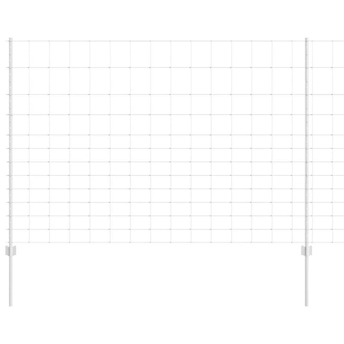 Gard cu Stâlp Argintiu 1,5 x 50 m Oțel - WALTI WALTI