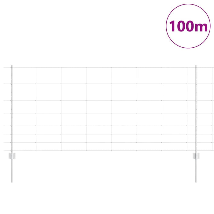 Gard cu Stâlp Argintiu 1 x 100 m - WALTI WALTI
