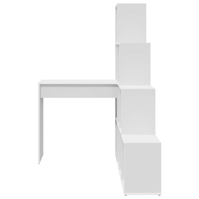 Birou de colț Alb 101,5 x 149,5 x 149,5 cm Lemn compozit - WALTI WALTI