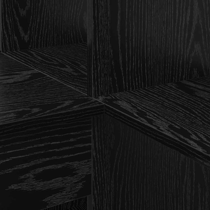Birou de colț cu raft Stejar negru 101.5 x 149.5 x 149.5 cm - WALTI WALTI