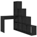 Birou de colț cu raft Stejar negru 101.5 x 149.5 x 149.5 cm - WALTI WALTI