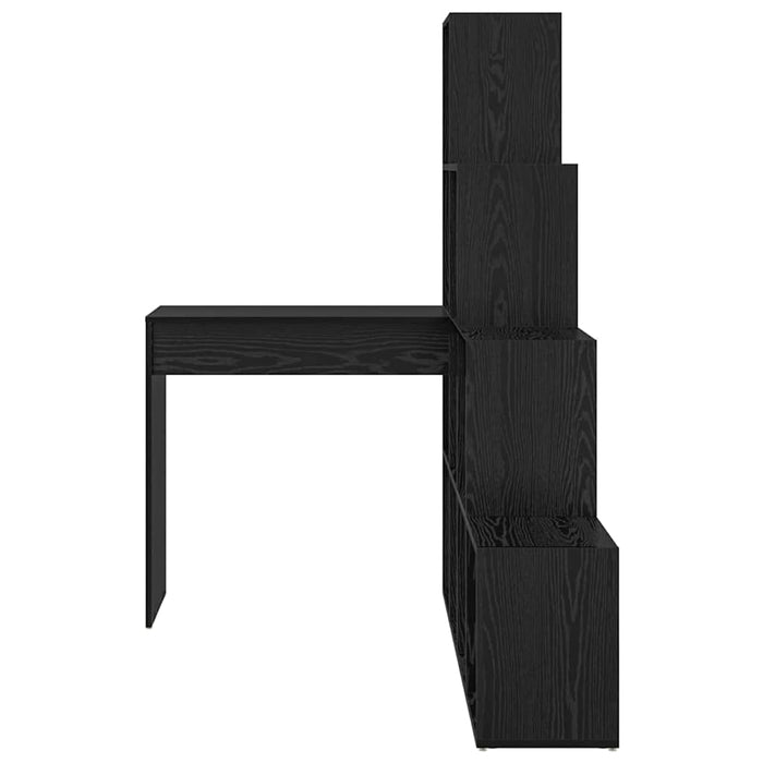Birou de colț cu raft Stejar negru 101.5 x 149.5 x 149.5 cm - WALTI WALTI