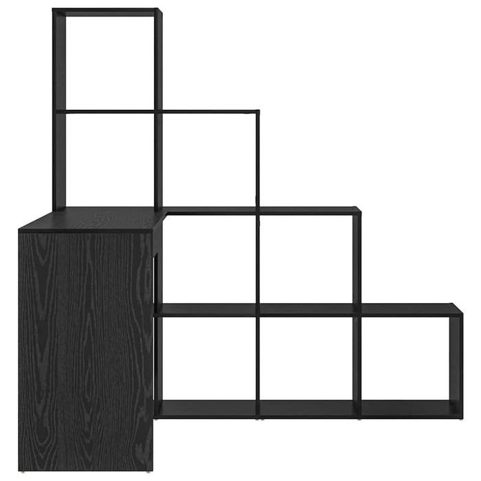 Birou de colț cu raft Stejar negru 101.5 x 149.5 x 149.5 cm - WALTI WALTI