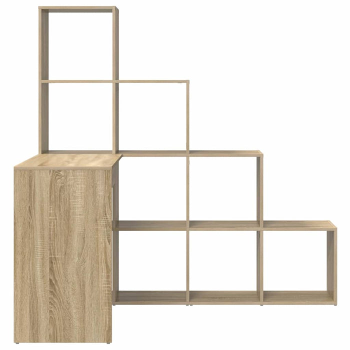 Birou de colț cu raft Stejar sonoma 101.5 x 149.5 x 149.5 cm - WALTI WALTI