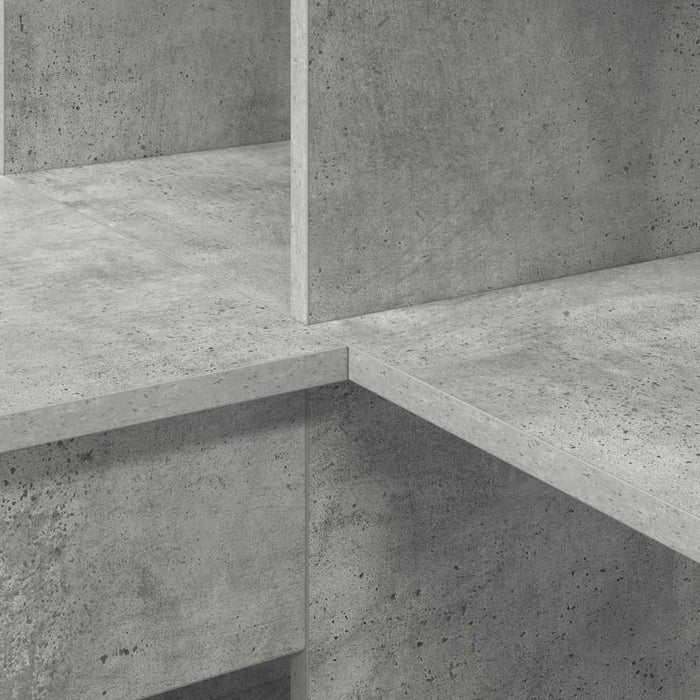 Birou de colț Gri beton 101.5 x 149.5 x 149.5 cm Lemn compozit - WALTI WALTI