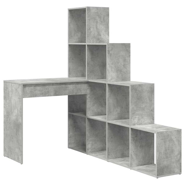 Birou de colț Gri beton 101.5 x 149.5 x 149.5 cm Lemn compozit - WALTI WALTI