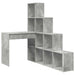 Birou de colț Gri beton 101.5 x 149.5 x 149.5 cm Lemn compozit - WALTI WALTI