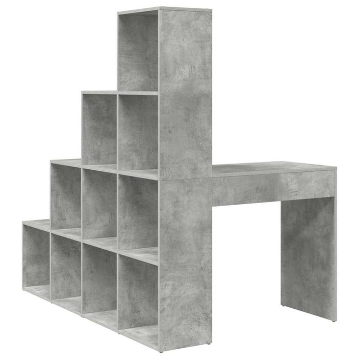 Birou de colț Gri beton 101.5 x 149.5 x 149.5 cm Lemn compozit - WALTI WALTI