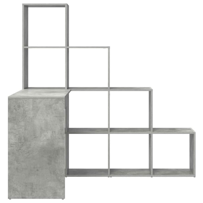 Birou de colț Gri beton 101.5 x 149.5 x 149.5 cm Lemn compozit - WALTI WALTI