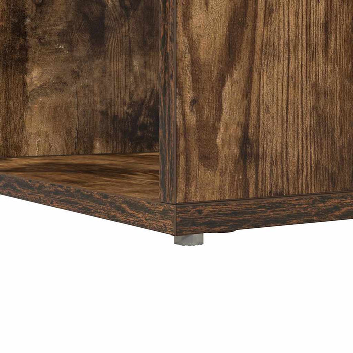 Birou de colț cu raft Stejar afumat 101.5 x 149.5 x 149.5 cm - WALTI WALTI