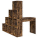 Birou de colț cu raft Stejar afumat 101.5 x 149.5 x 149.5 cm - WALTI WALTI