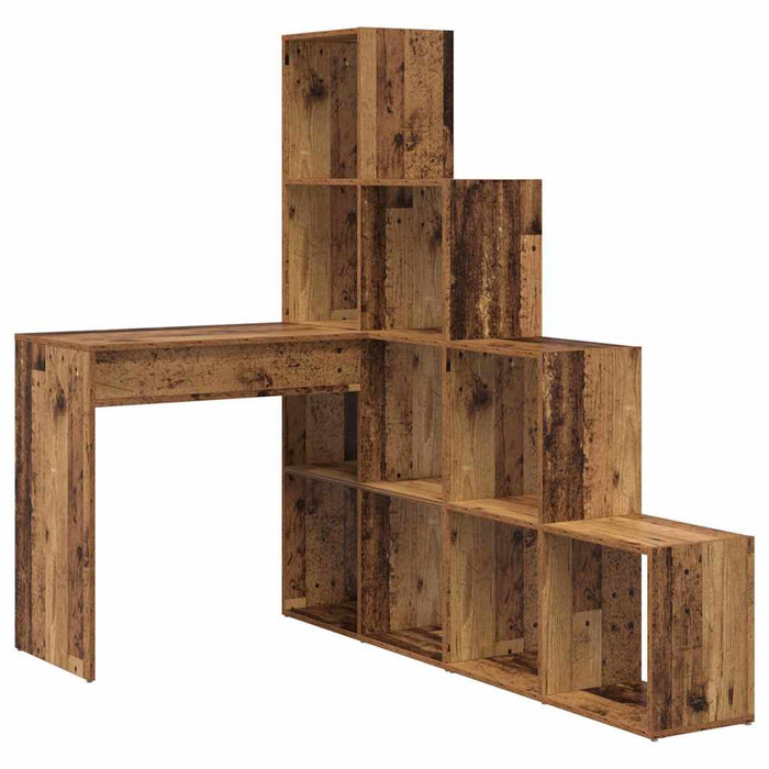 Birou de colț Lemn vechi 101.5 x 149.5 x 149.5 cm Lemn compozit - WALTI WALTI