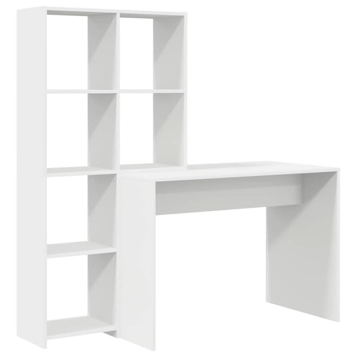 Birou cu raft Alb 138.5 x 55 x 143 cm Lemn compozit - WALTI WALTI