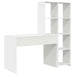 Birou cu raft Alb 138.5 x 55 x 143 cm Lemn compozit - WALTI WALTI
