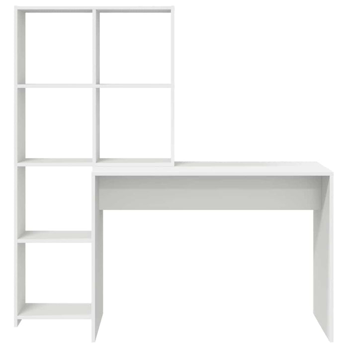 Birou cu raft Alb 138.5 x 55 x 143 cm Lemn compozit - WALTI WALTI