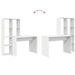 Birou cu raft Alb 138.5 x 55 x 143 cm Lemn compozit - WALTI WALTI