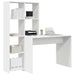 Birou cu raft Alb 138.5 x 55 x 143 cm Lemn compozit - WALTI WALTI