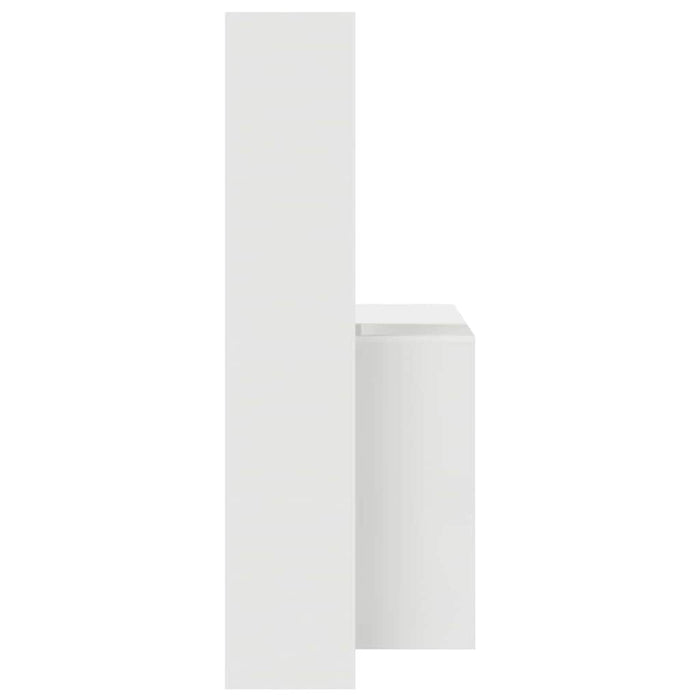 Birou cu raft Alb 138.5 x 55 x 143 cm Lemn compozit - WALTI WALTI