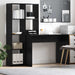 Birou cu raft Stejar negru 138.5 x 55 x 143 cm Lemn compozit - WALTI WALTI