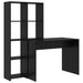 Birou cu raft Stejar negru 138.5 x 55 x 143 cm Lemn compozit - WALTI WALTI