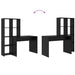 Birou cu raft Stejar negru 138.5 x 55 x 143 cm Lemn compozit - WALTI WALTI