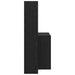 Birou cu raft Stejar negru 138.5 x 55 x 143 cm Lemn compozit - WALTI WALTI
