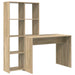 Birou cu raft Stejar sonoma 138.5 x 55 x 143 cm Lemn compozit - WALTI WALTI